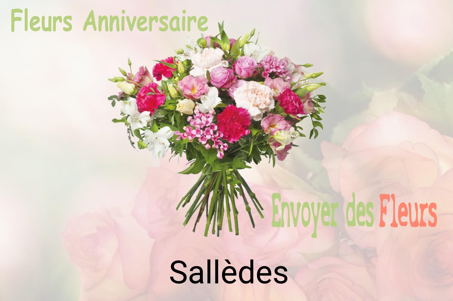Bouquet de fleurs d’anniversaire livré à Sallèdes
