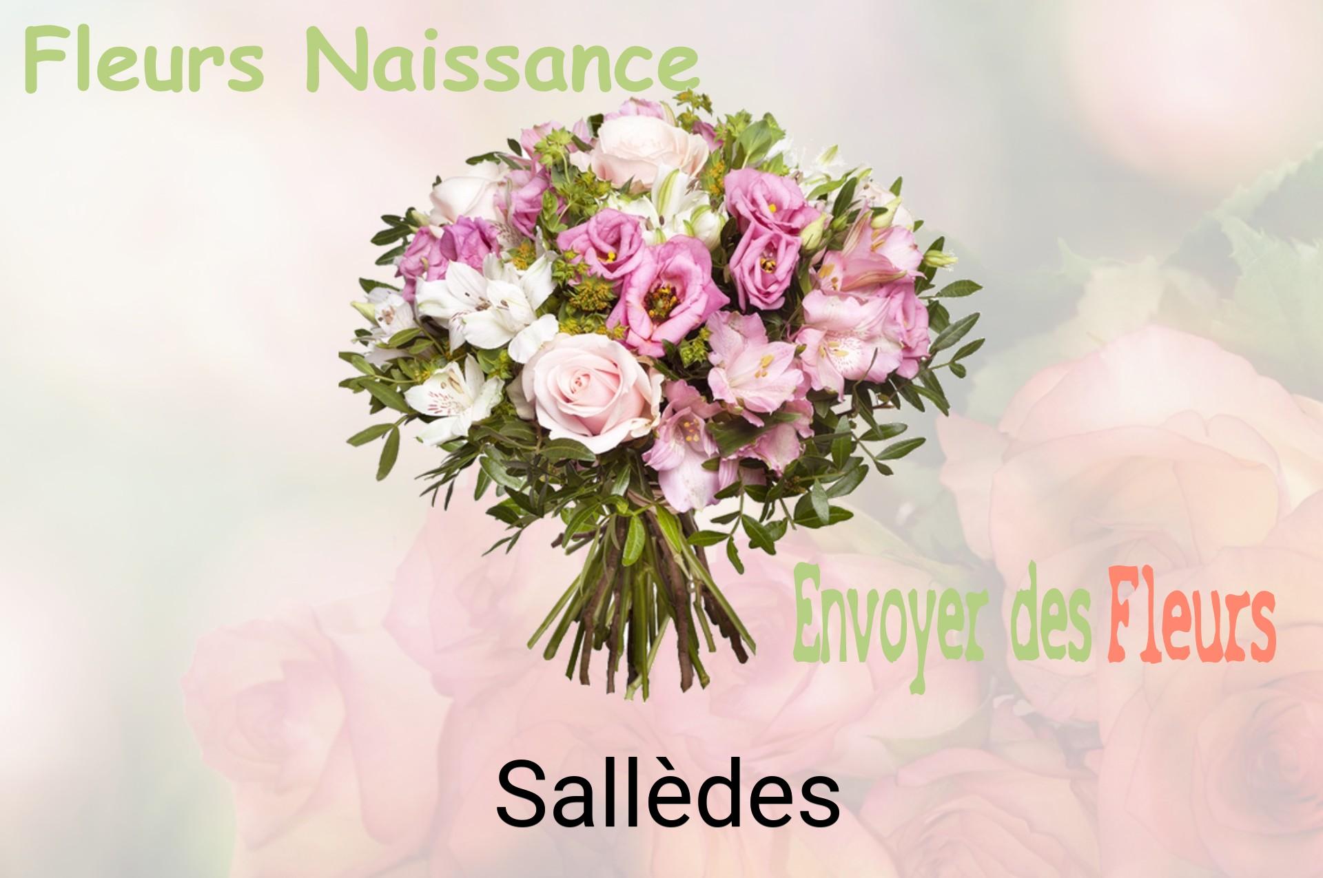Bouquet de fleurs de naissance livré à Sallèdes